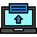 Laptop With Apply Now Button Online Application Digital Submission Icon