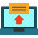 Laptop With Apply Now Button Online Application Digital Submission Icon