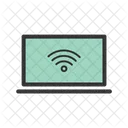 Laptop With Wifi Icon