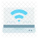 Laptop WLAN WLAN Netzwerk Symbol