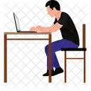 Laptop Work Laptop Freelancer Icon