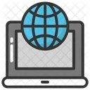 Laptop World Global Icon