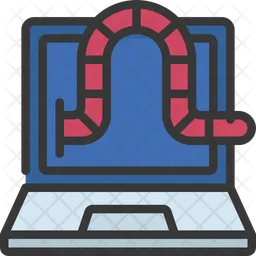 Laptop Worm  Icon