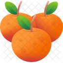 Laranja Comida Fundo Ícone