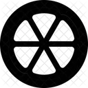 Laranja Segmento Fruta Icon