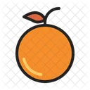 Laranja Fruta Outono Icon