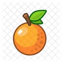 Laranja Comida Saborosa Icon