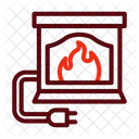 Lareira Eletrica Lareira Fogo Ícone