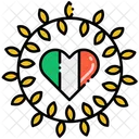 Larga Vida A Litalia Litalia Bandera Italiana Icono