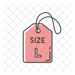 Large Size Label  Icon