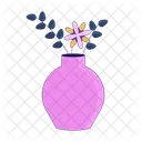 Large vase with small flower  Icon