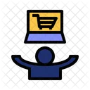 Las compras en línea  Icono