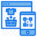 Codigo Qr Sitio Web En Linea Icono
