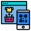 Codigo Qr Sitio Web En Linea Icono