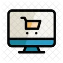 Laptop Tienda Cesta Icon