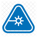 Laser Alert Warning Sign Icon