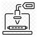 Laser Cutter Engraving Fibre Laser Icon