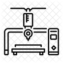 Laser Cutting Machine Industrial Icon