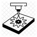 Laser Cutting Engraving Machine Icon
