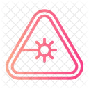 Laser Alert Warning Sign Icon