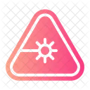 Laser Alert Warning Sign Icon