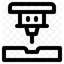 Laser Machine Beam Icon