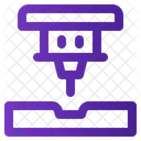 Laser Machine Beam Icon