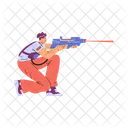 Laser Tag Jogo Arma Ícone