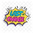 Last Chance Retro Neon Icon