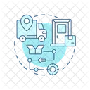 Last Mile Delivery Industrial Icon