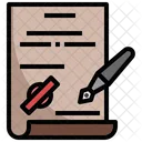 Last Will Paper Scroll Icon