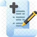 Last Will Paper Scroll Icon