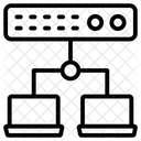 Lastausgleich Daten Speicher Symbol
