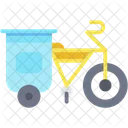 Lastenfahrrad Fahrzeug Transport Symbol