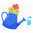 Lata de flores  Icono
