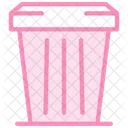 Trash Can Duotone Line Icone Icon