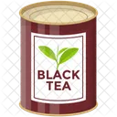 Lata de té negro  Icono