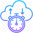Latency Time Cloud Icon
