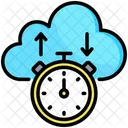 Latency Time Cloud Icon