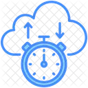 Latency Time Cloud Icon