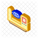 Lathe Equipment Isometric Icon
