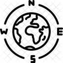 Latitude Parallel Angle Icône