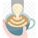 Latte Art Milk Icon
