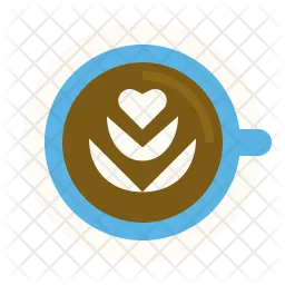 Latte Art Coffee  Icon