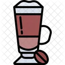 Latte Coffee Glass  Icon