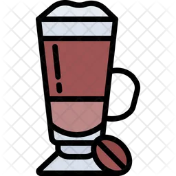 Latte Coffee Glass  Icon