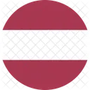 Latvia Flag Country Icon