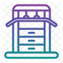 Latzugmaschine Symbol