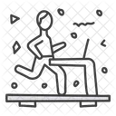 Laufband Laufband Fitnessgerate Symbol