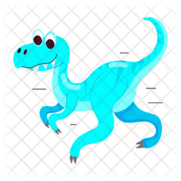 Laufender Dinosaurier  Symbol